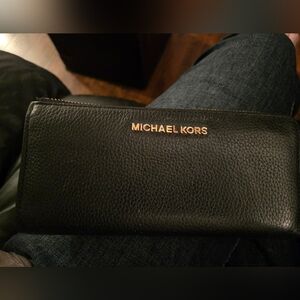 Michael Kors Black Leather Wallet